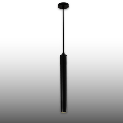 Luminaire suspendu cylindrique moderne à hauteur réglable DEL