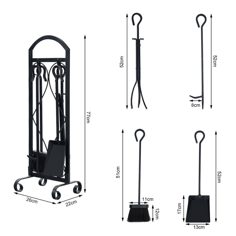 Tyree Iron Fireplace Tool Set
