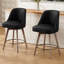  Tabouret de comptoir pivotant et pivotant de 26 po Malikhai-1988572205