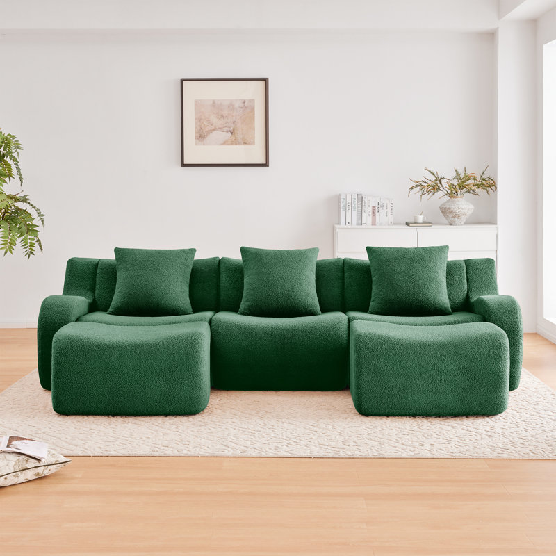Canapé en forme de U en peluche ultime pour un salon relaxant