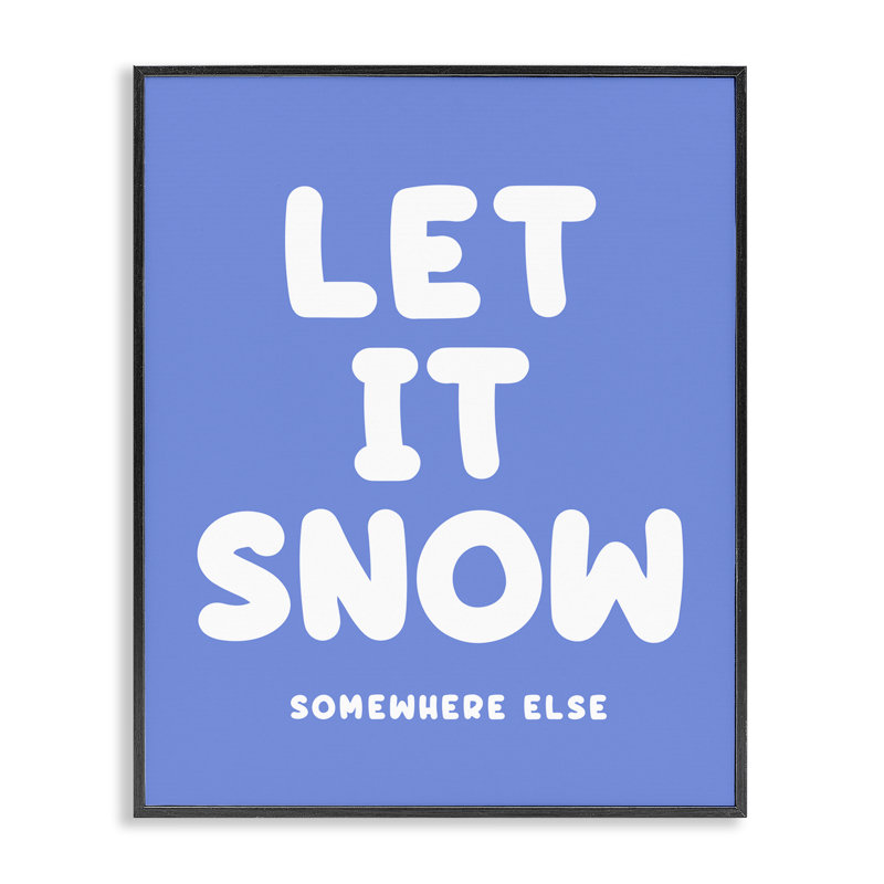  Snow Somewhere Else Framed Giclee Art by House of Lulu, H 20 po x l 16 po, Giclée encadrée noir minuit