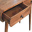 Console à deux tiroirs en bois courbé