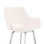 Tabourets de bar modernes en acier blanc avec pivot pour la maison