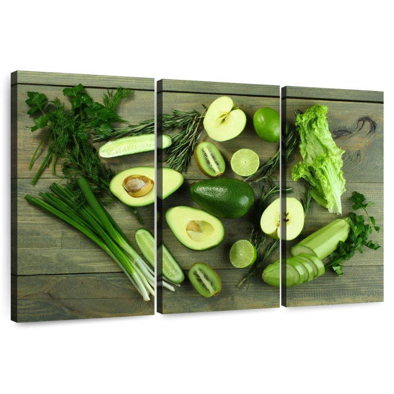 Yarlin Fresh Green Food, 32" H x 50" W