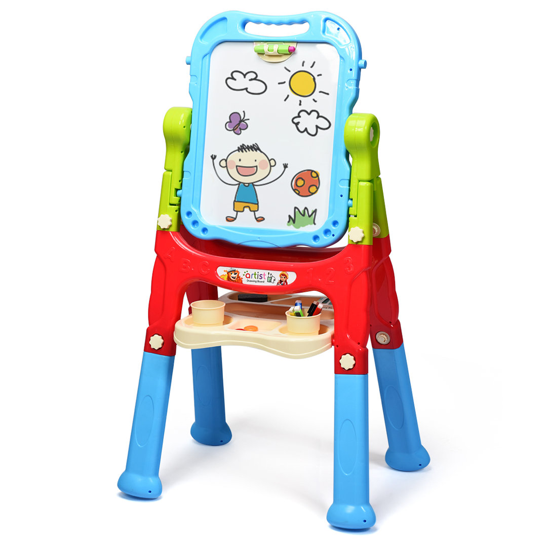 Corrales Freeport Park Folding Adjustable Plastic Board Easel