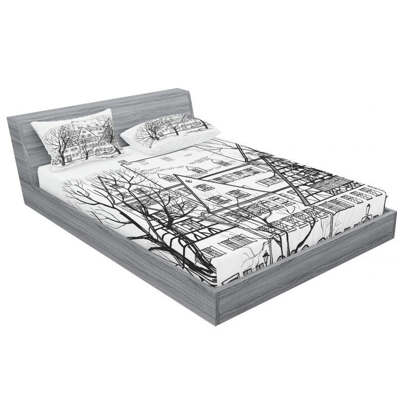 Microfiber Sheet Set, Full Sheet Set with Fitted Sheet