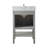 Amyra 24 " W Freestanding Standard Free Standing Single Double Single Vanity Bathroom Vanity With Marble Top-681752833
