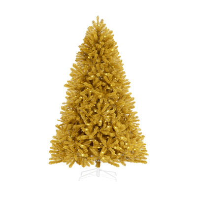 Maria 7.5 ft Golden Artificial Christmas Tree