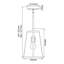 Kingsley 1 - Light Polished Nickel Geometric Pendant