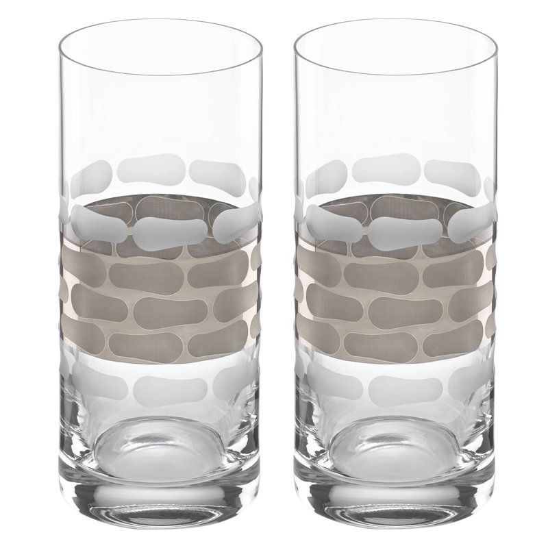 Truro Handmade Highball Glass, Platinum