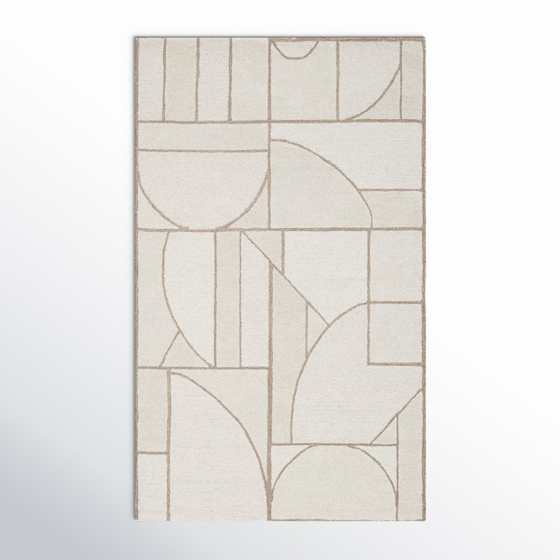Tapis rectangulaire en laine Helaine, Rectangle 2 pi x 3 pi