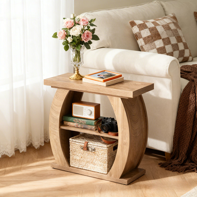Pedestal End Table, 1 Pcs