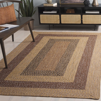 Tapis d'intérieur / extérieur lavable à la machine Performance Chevron Freshour