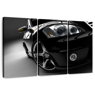 Phares de voiture noirs Mehar