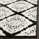 Tapis géométrique anthracite / crème Mannox