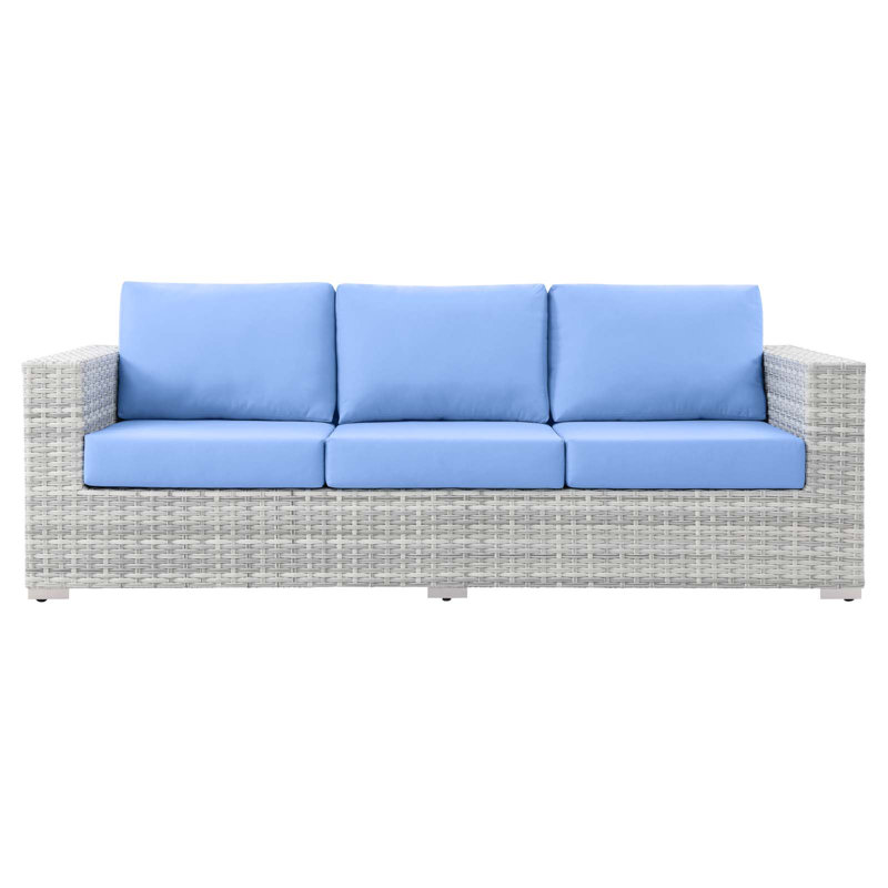Convene Outdoor Patio Sofa, Light Blue