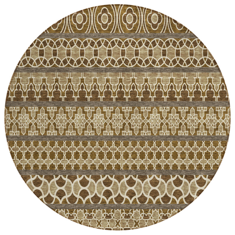 Tapis intérieur rond 8 pi