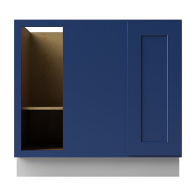 Armoire d'angle à base basse
