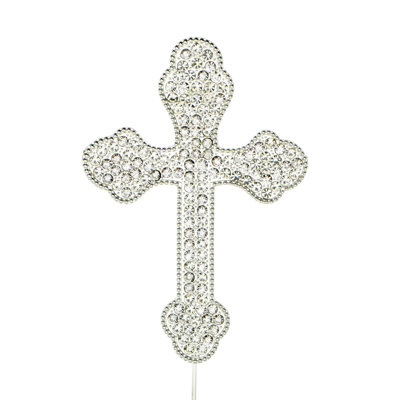 Surmatelas à gâteau cross rhinestone