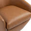 Fauteuil demi-tonneau pivotant en similicuir Aunna-1358442742
