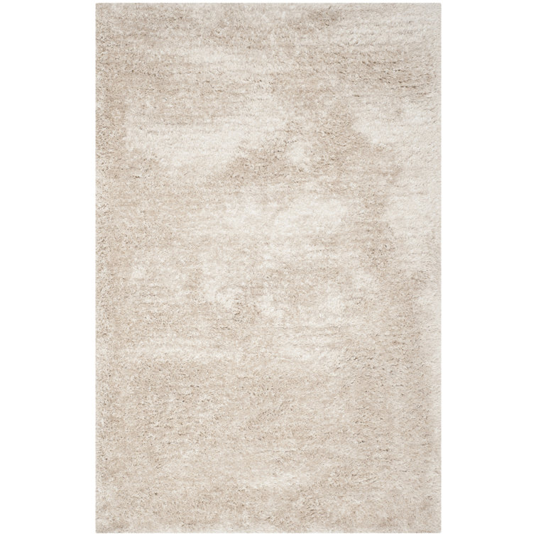 Delane Handmade Shag Champagne Area Rug