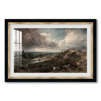 Étang de Branch Hill, Hampstead Heath, vers 1828 - John Constable - Estampe encadrée sur mesure