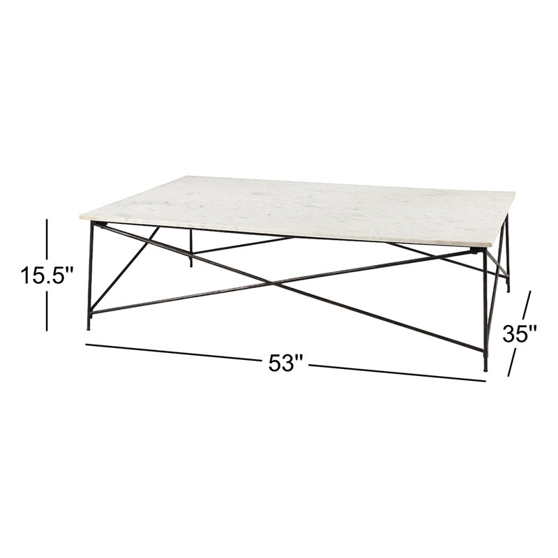 Lorlei Marble Coffee Table, 15' x 59' x 35'