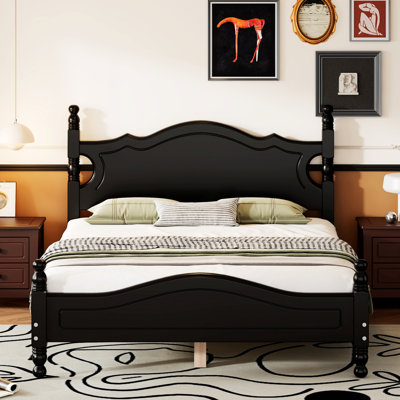 Dameika Four Poster Bed, Bed Frame, Modern Bed Frame With Headboard -  Alcott HillÂ®, CEAABBE3A64D4F40B67D2D7779448BBF