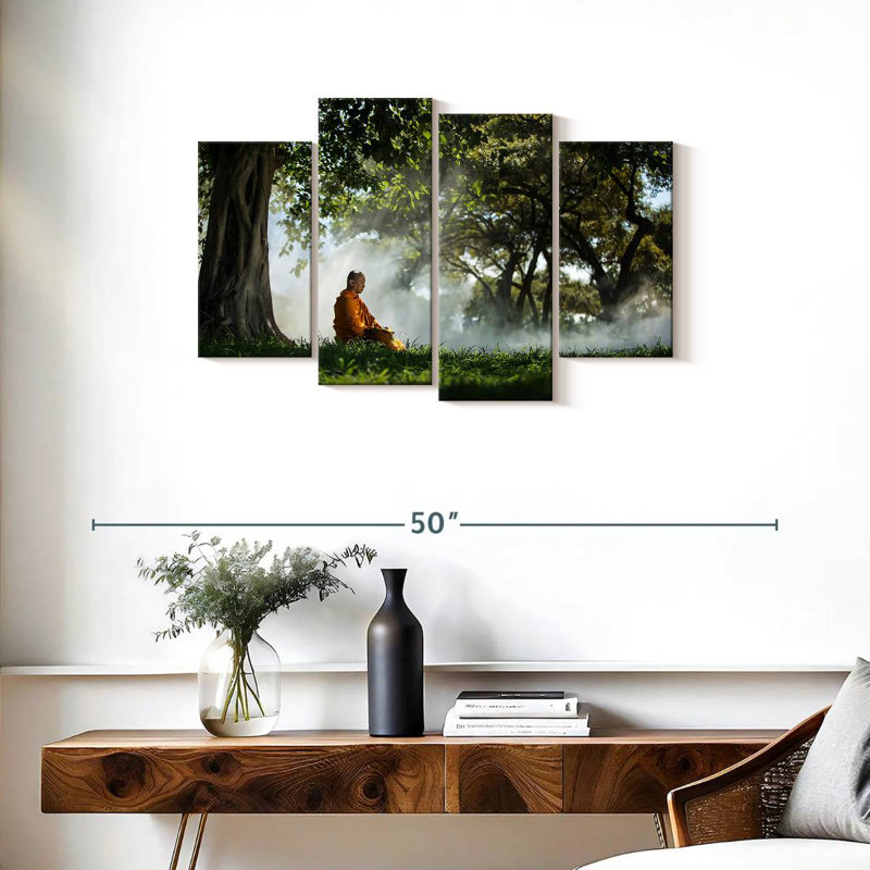 Kerrick Buddhist Monk Meditating, 22" H x 36" W