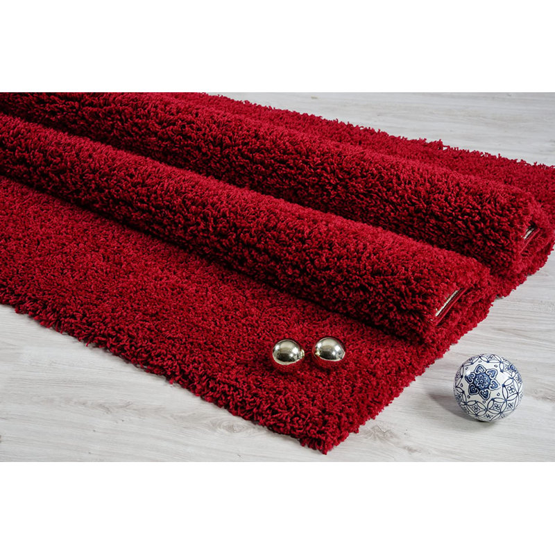 Reon Solid Colour Shag Area Rug, Rectangle 200 x 290cm