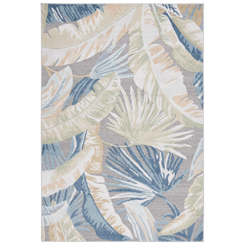 Cowlington Sarasota Performance Floral Indoor/Outdoor Area Rug, Rectangle 8' x 10'