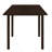 Cappuccino Dining Table With Drop Extension Leaf