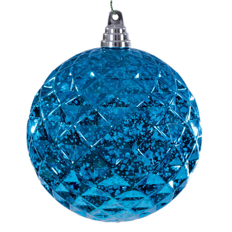 Ornement de Noël 6 po incassable, Turquoise