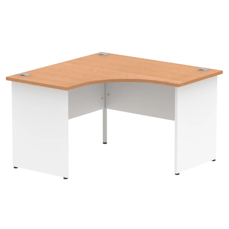 Tibay Corner Computer Desk, Oak