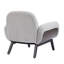 Chaise d'appoint rembourrée avec pieds en bois d'hévéa Yousef-114604888