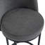 Ensemble de 2 tabourets de bar à hauteur de comptoir, tabourets de bar moderne avec dossier, tabourets de bar rembourrés en tissu de lin pour îlot de cuisine-749319265