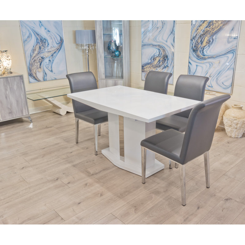 Bowline 6 - Person Butterfly Leaf Dining Set, Grey