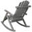 Ergonomic Gray Outdoor Rocker Made From Fir Wood, Simple Assembly Procedure, For Yard, Front Porch, And Indoor Spaces Wooden Porch Chair With Heavy - Duty Structure, Design, Gentle Oscillation-1651877028