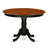 5 Piece Kitchen Table & Chairs Set Includes a Round Dining Room Table with Pedestal and 4 Dining Chairs, Black & Cherry-748040679-692430182-748040698