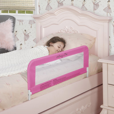Dream On Me Mesh Security Bed Rail In Pink