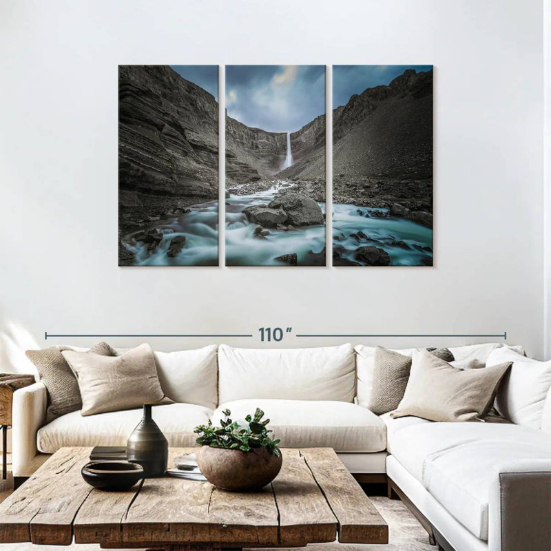 Cascade Alvord Hengifoss, H 48 po x l 74 po