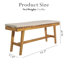 Solid Wood Acacia Outdoor Bench