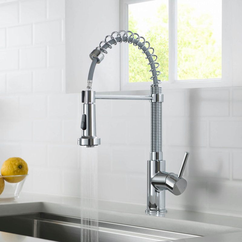KIBI Aurora Pull Down Kitchen Faucet, Chrome