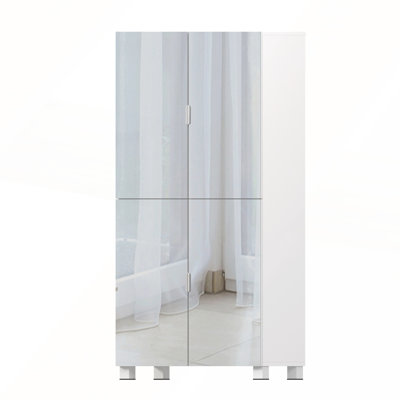 Grande armoire à chaussures avec miroir