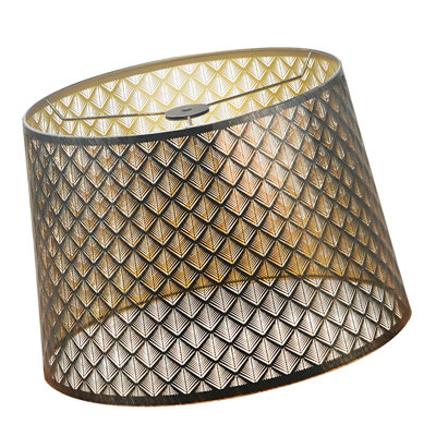 Metal Etching Process Large Lamp Shades, Drum Big Lampshades for Table Lamp and Floor Light, Sky Stars Design, 12x14x10 inch, Spider