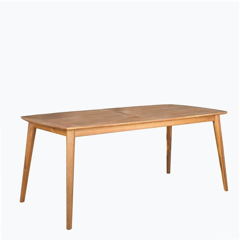 Table de salle à manger d'extérieur avec structure en bois d'acacia, teck