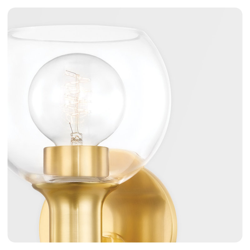 Leslie Bath Sconce, Polished Nickel
