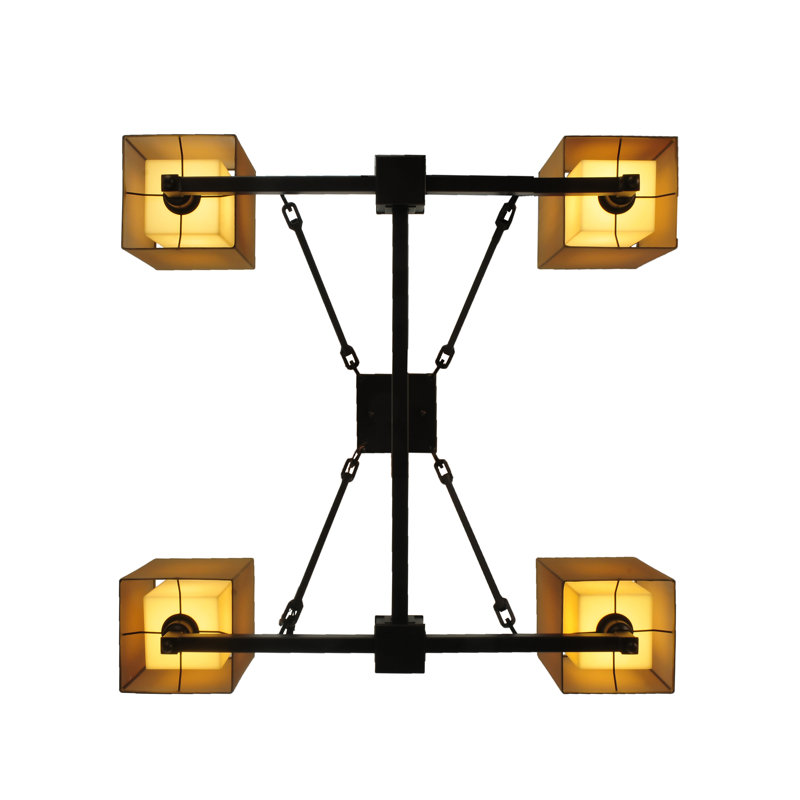 4 - Light Semi Flush Mount
