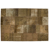 Wool Patchwork Area Rug