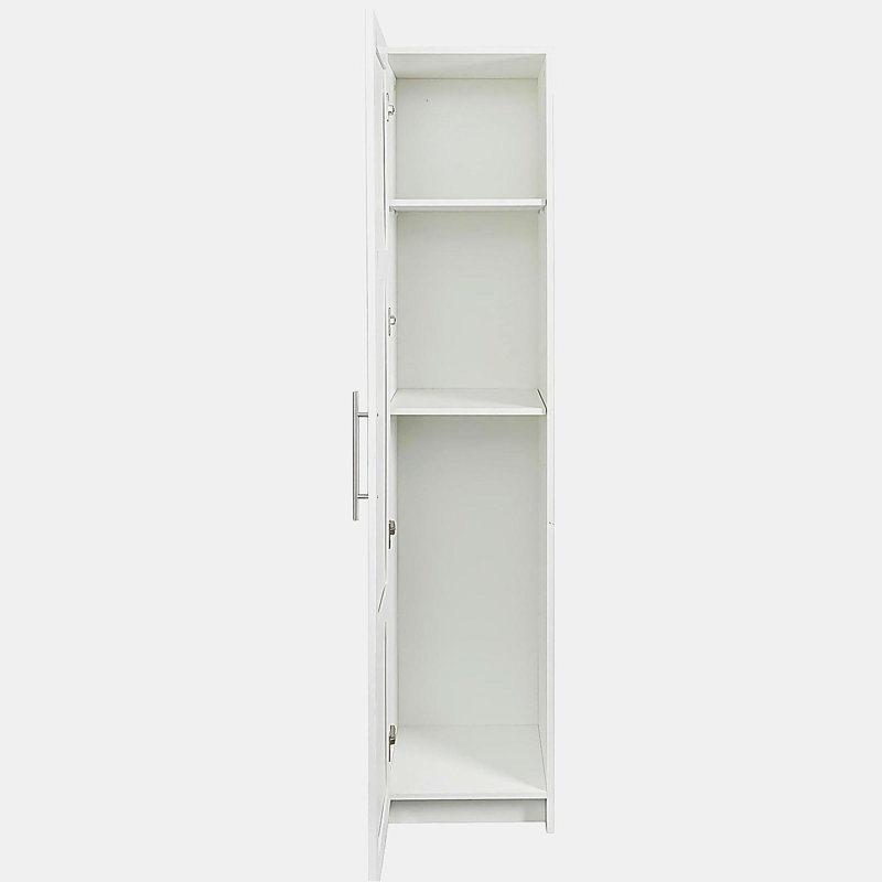Armoire de rangement murale empilable, Blanc